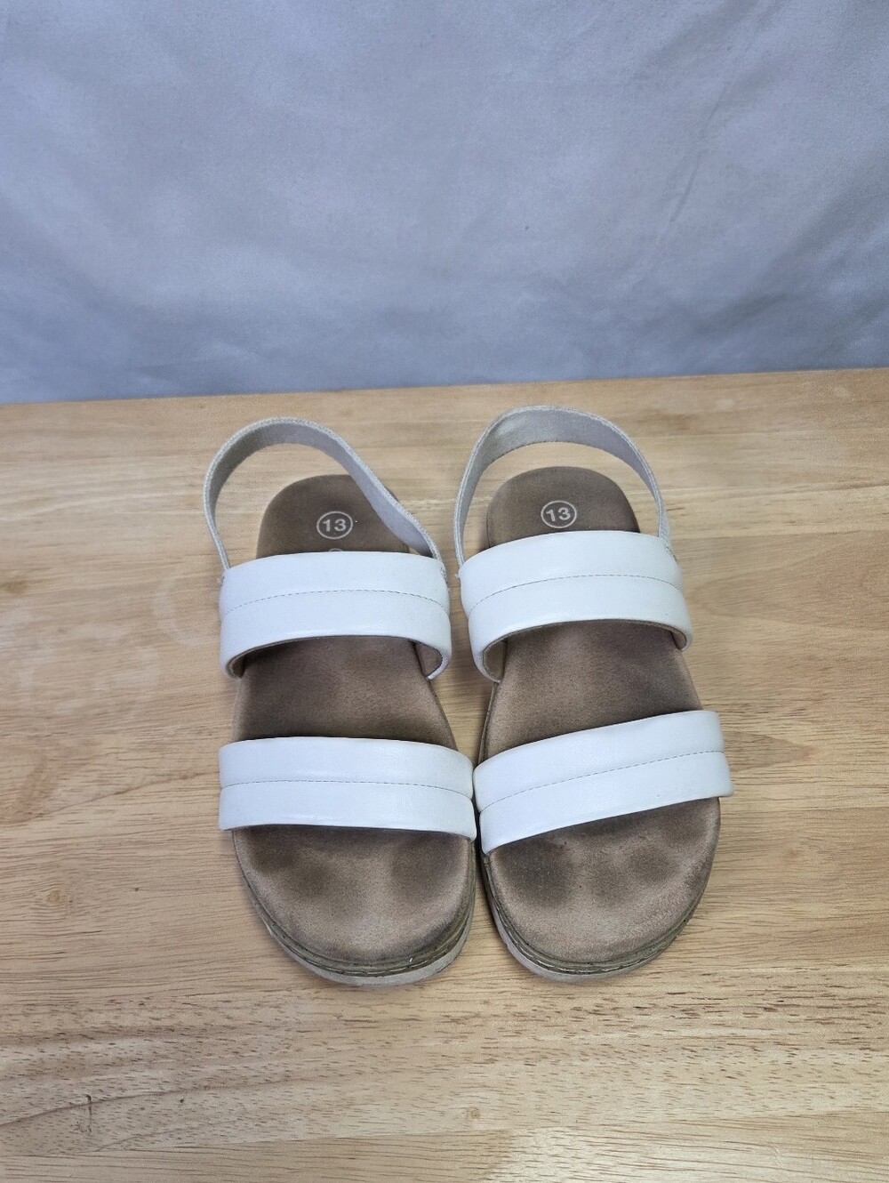 Cat & Jack White Girls Sandals 13